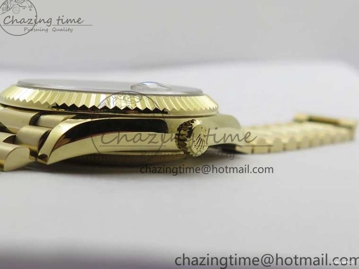 BP Black on Dial A2836 YG YG New 904 Crystal Bracelet President Dial Version 40mm Markers T 228239 Day-Date 1227